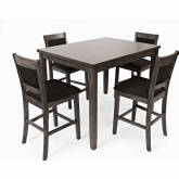 Greyson Heights 5 Piece Counter Height Dining Set in Distressed Grey
